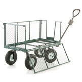 Stevige Tuinkar - Bolderkar 450kg Groen | 40% Korting!