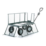 Stevige Tuinkar - Bolderkar 450kg Groen | 40% Korting!