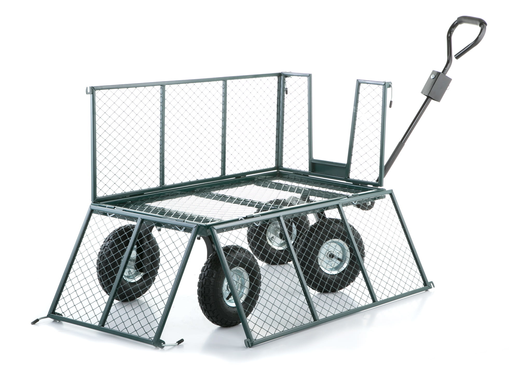 Stevige Tuinkar - Bolderkar 450kg Groen | 40% Korting!