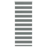 VidaXL Zebra rolgordijn Donkergrijs 60x150 cm | 35% Korting!