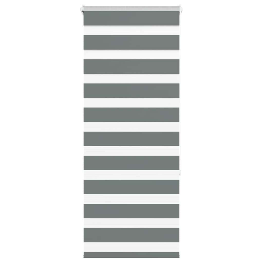 VidaXL Zebra rolgordijn Donkergrijs 60x150 cm | 35% Korting!
