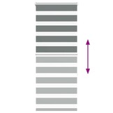 VidaXL Zebra rolgordijn Donkergrijs 60x150 cm | 35% Korting!