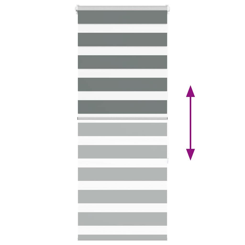 VidaXL Zebra rolgordijn Donkergrijs 60x150 cm | 35% Korting!