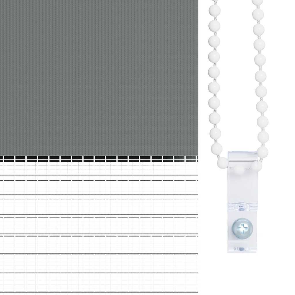 VidaXL Zebra rolgordijn Donkergrijs 60x150 cm | 35% Korting!