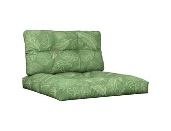vidaXL Palletkussens 2 stuks Bladpatroon - 40% Korting!