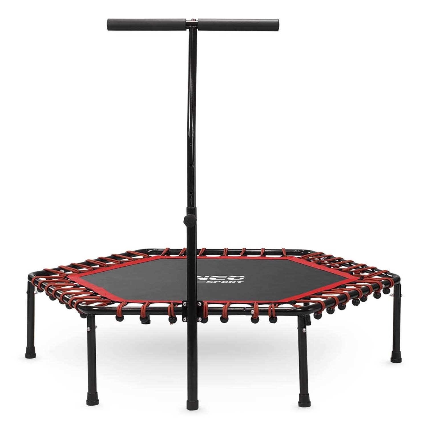 Fitness Trampoline 127cm Zwart/Rood - Nu 55% Korting!