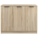 VidaXL Dressoir Sonoma Eiken - 90,5x30x70 cm - 35% Korting!