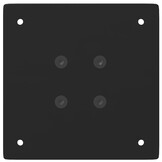 vidaXL Salontafelpoten Staal Zwart (4 st) 100-102cm - 35% Korting!