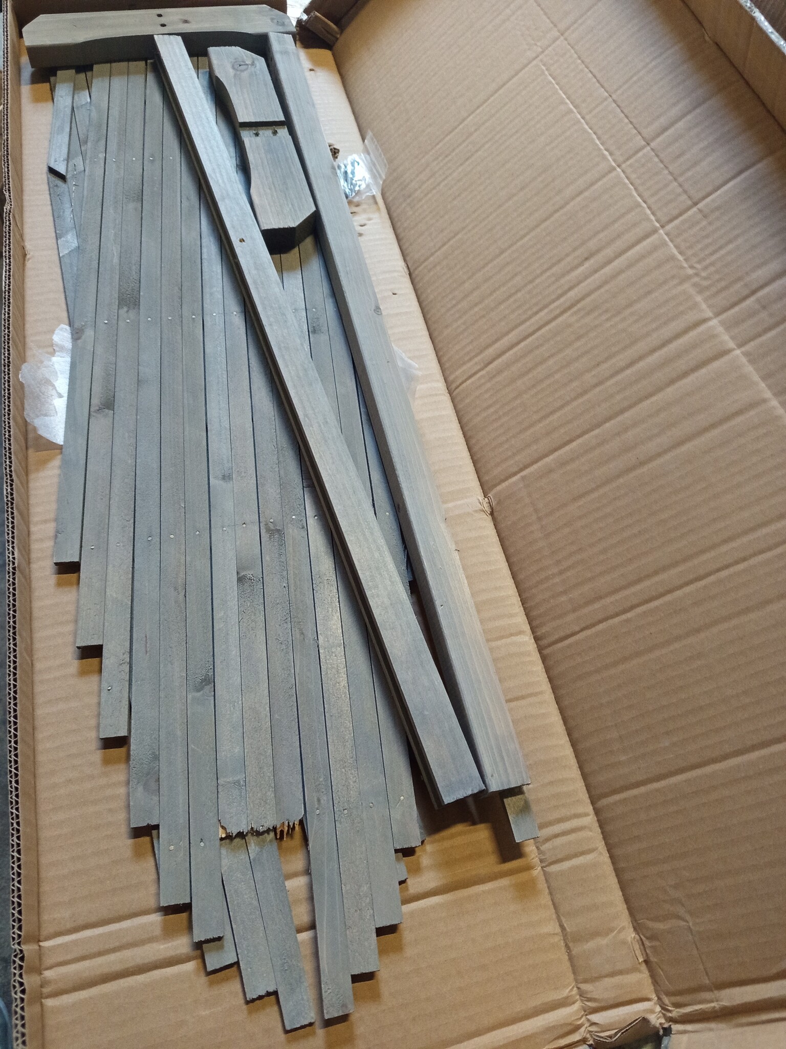 VidaXL Tuinlatwerk 1,8x1m Vurenhout Grijs - 60% Korting!