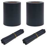 VidaXL Tuinscherm PVC Mat Donkergrijs | 74% Korting | 35x0.19m