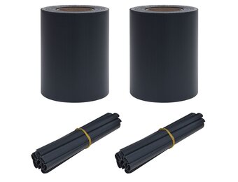 VidaXL Tuinscherm PVC Mat Donkergrijs | 74% Korting | 35x0.19m