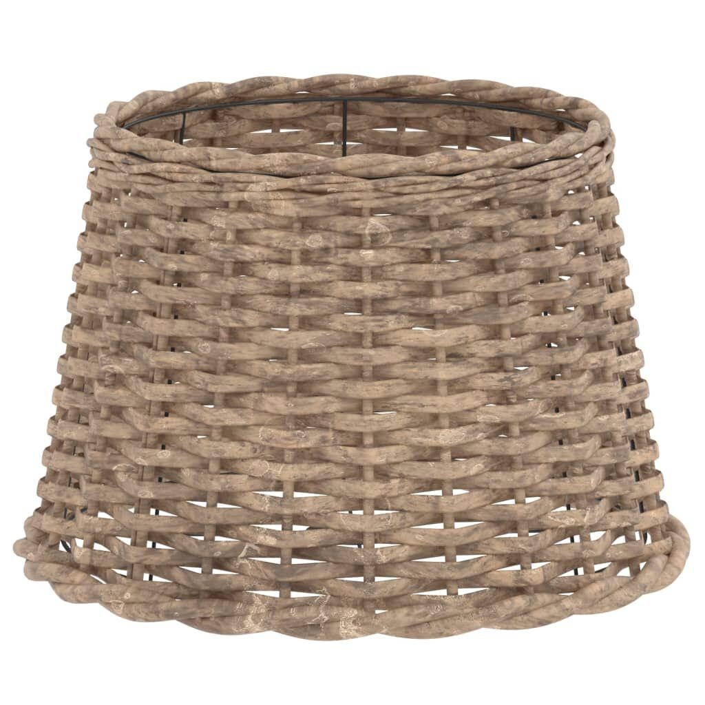 vidaXL Wicker Lampenkap Ø40x26cm Bruin - 55% Korting! Exclusief bij Retoertje.nl