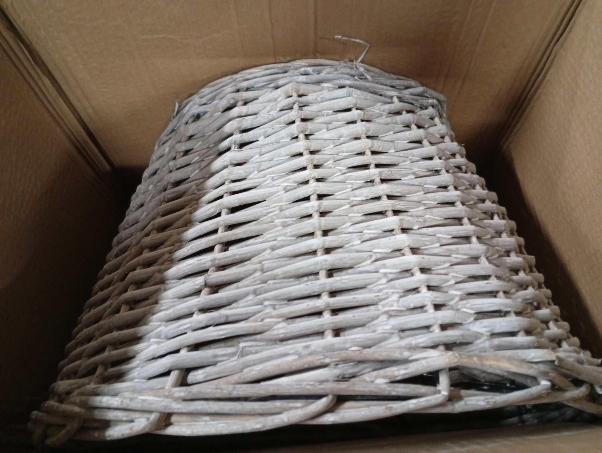 vidaXL Wicker Lampenkap Ø40x26cm Bruin - 55% Korting! Exclusief bij Retoertje.nl