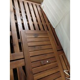 vidaXL Ligbed Acaciahout met Kussen - 55% Korting! Klassiek & Comfortabel