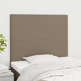 vidaXL Hoofdborden 2 st. 80x5x78/88 cm Taupe - 40% Korting!