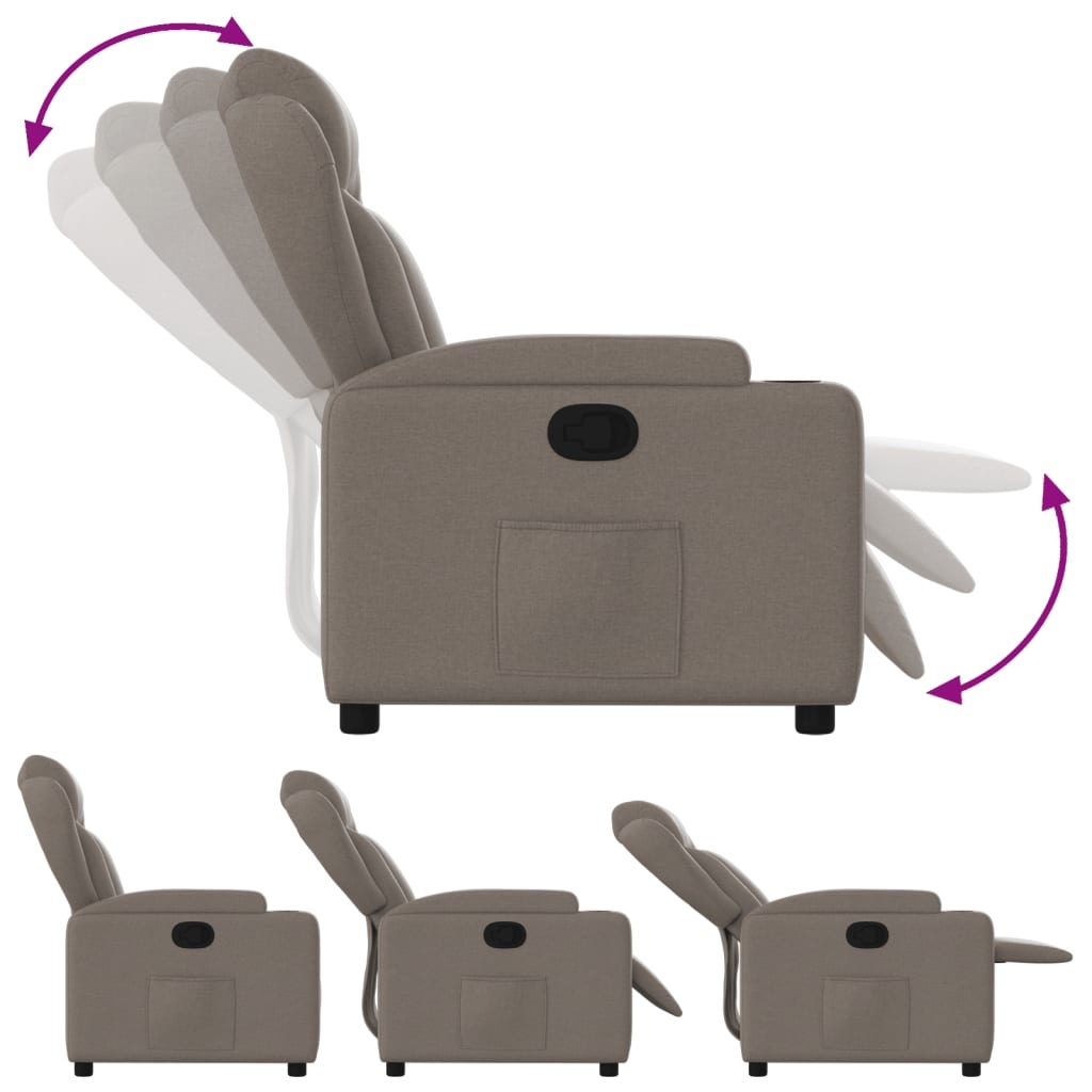 VidaXL Taupe Fauteuil Verstelbaar (Ongebruikt) - 57% Korting!