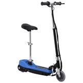 VidaXL Elektrische Step met Zitje Blauw - 120W | 46% Korting!