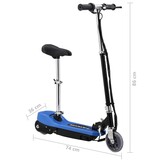 VidaXL Elektrische Step met Zitje Blauw - 120W | 46% Korting!