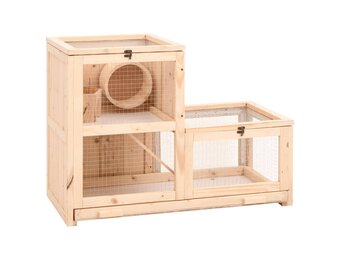 VidaXL Hamsterkooi Massief Vurenhout - 40% Korting!