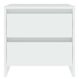 VidaXL Nachtkastjes (2 st) wit - 40% Korting! - Bewerkt Hout