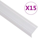 VidaXL Trapneuzen Aluminium Zilver (15 stuks) - 40% Korting!