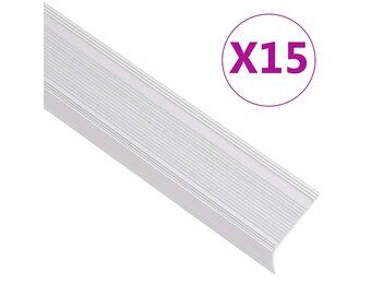 VidaXL Trapneuzen Aluminium Zilver (15 stuks) - 40% Korting!