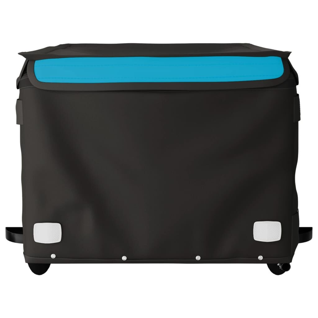 VidaXL Fietstrailer 45kg IJzer Zwart/Blauw - 40% Korting!