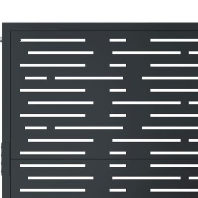 VidaXL Poort 105x130 cm Staal Antraciet - 40% Korting!