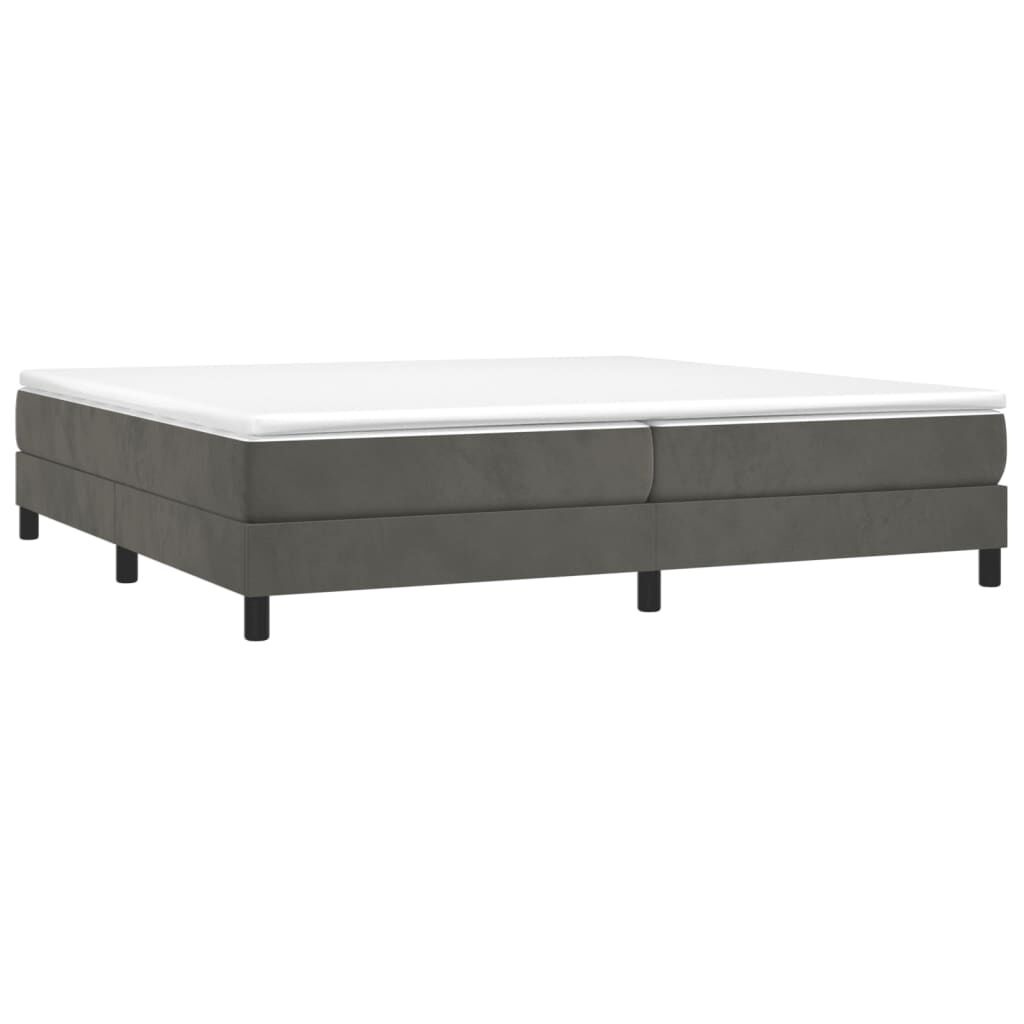 vidaXL Bedframe Fluweel Donkergrijs 200x200 cm - 40% Korting!