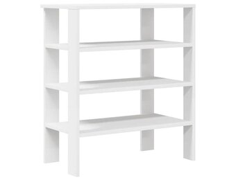 vidaXL Schoenenrek Wit 61x32x70 cm - Nu 55% Korting!