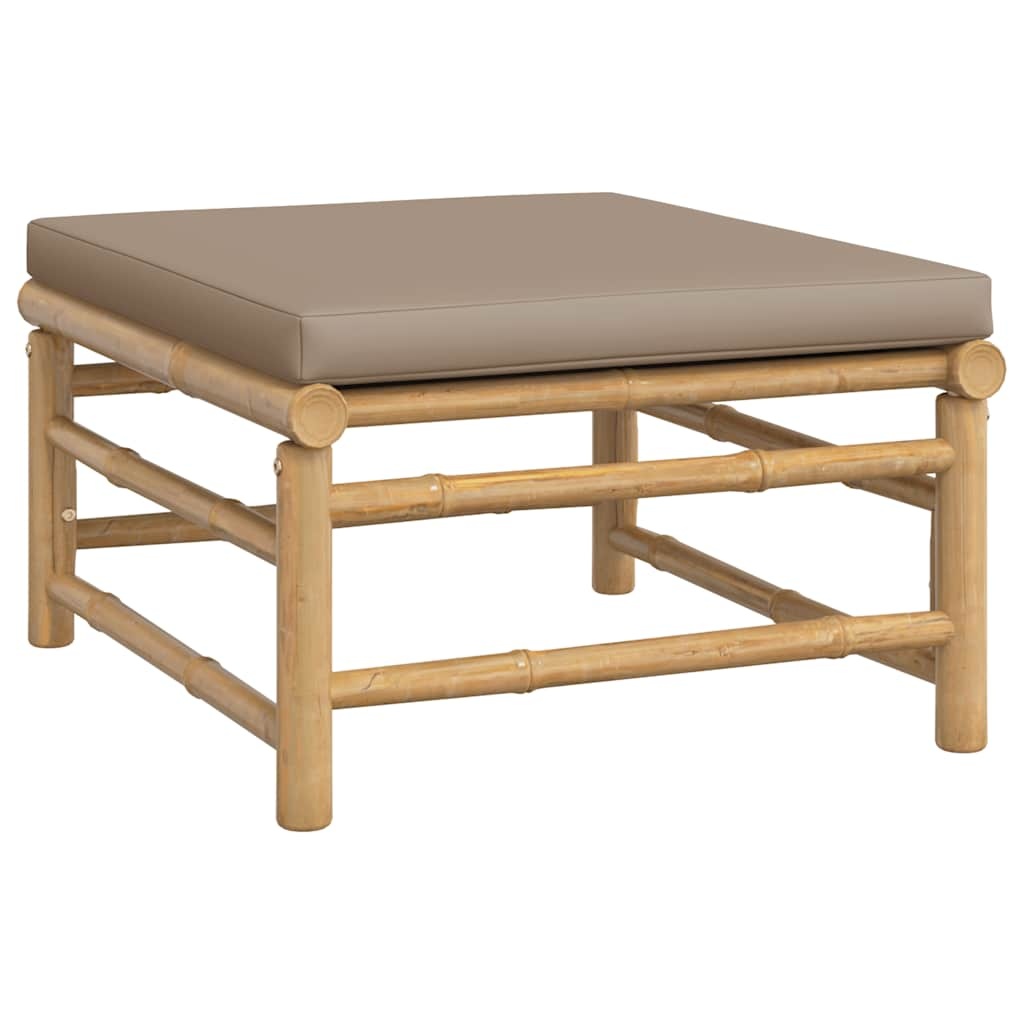 VidaXL 3-delige Loungeset Bamboe Taupe - 82% Korting!
