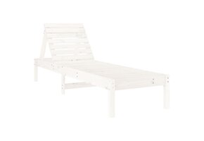vidaXL Ligstoel Grenenhout Wit - 56% Korting! Nu van €XX naar €YY!