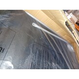 vidaXL Ligbed met luifel staal zwart