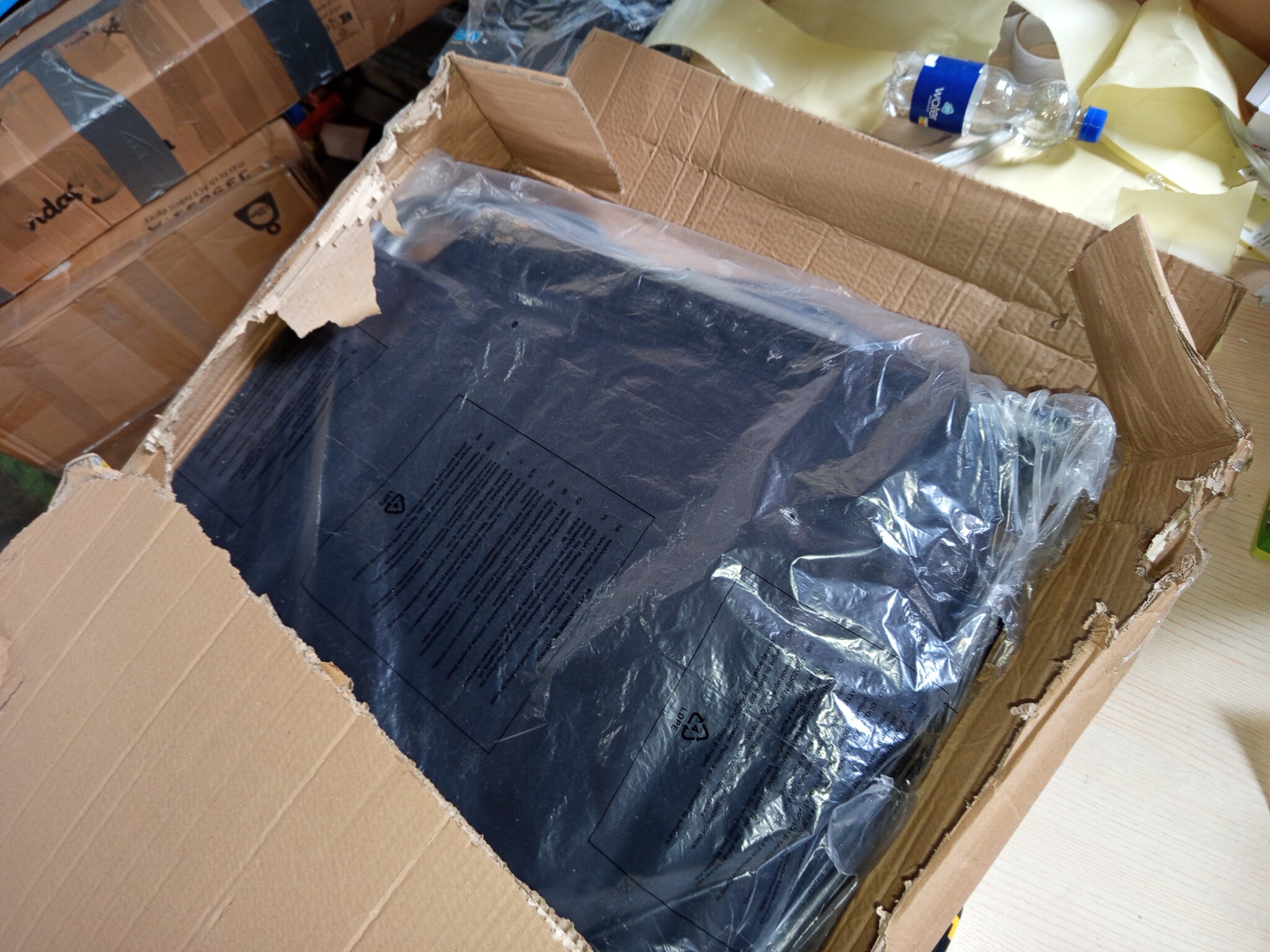 vidaXL Ligbed met luifel staal zwart