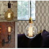 Retro LED Filament Lamp E27 - Warme Gloed & Amber Glas - 59% Korting!