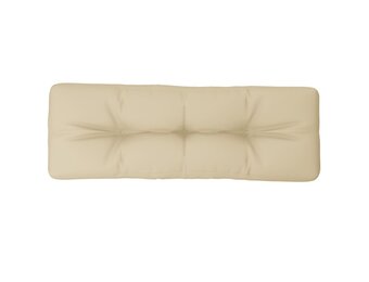 vidaXL Palletkussen Beige 120x40x12 cm - 56% Korting!