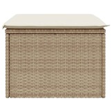 VidaXL Tuinkruk Poly Rattan Beige met Kussen - 61% Korting!
