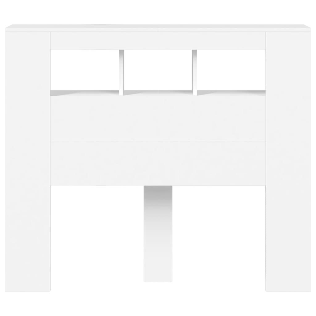 VidaXL Hoofdeinde Wit met LED - 53% Korting - Nieuwstaat!