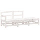 VidaXL Loungeset Grenenhout Wit - 61% Korting! (Geretourneerd)