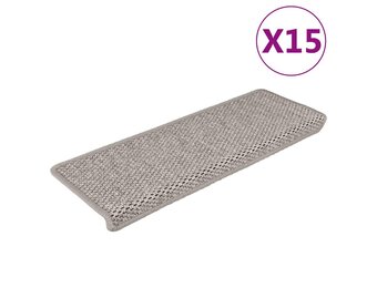 VidaXL Trapmatten Sisal-look Zilver (15st) - 57% Korting! Nog 1 beschikbaar!