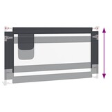 VidaXL Bedhekje Peuter Donkergrijs (160x25 cm) - 47% Korting!