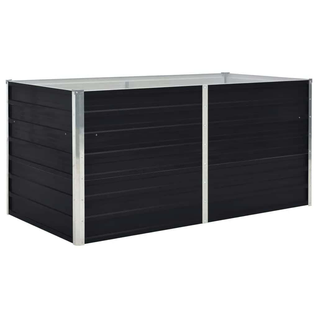 VidaXL Verhoogde Plantenbak 160x80x45cm Staal Antraciet - Nu 46% Korting!