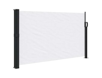 VidaXL Uittrekbaar Windscherm 117x300 cm Wit - 60% Korting!