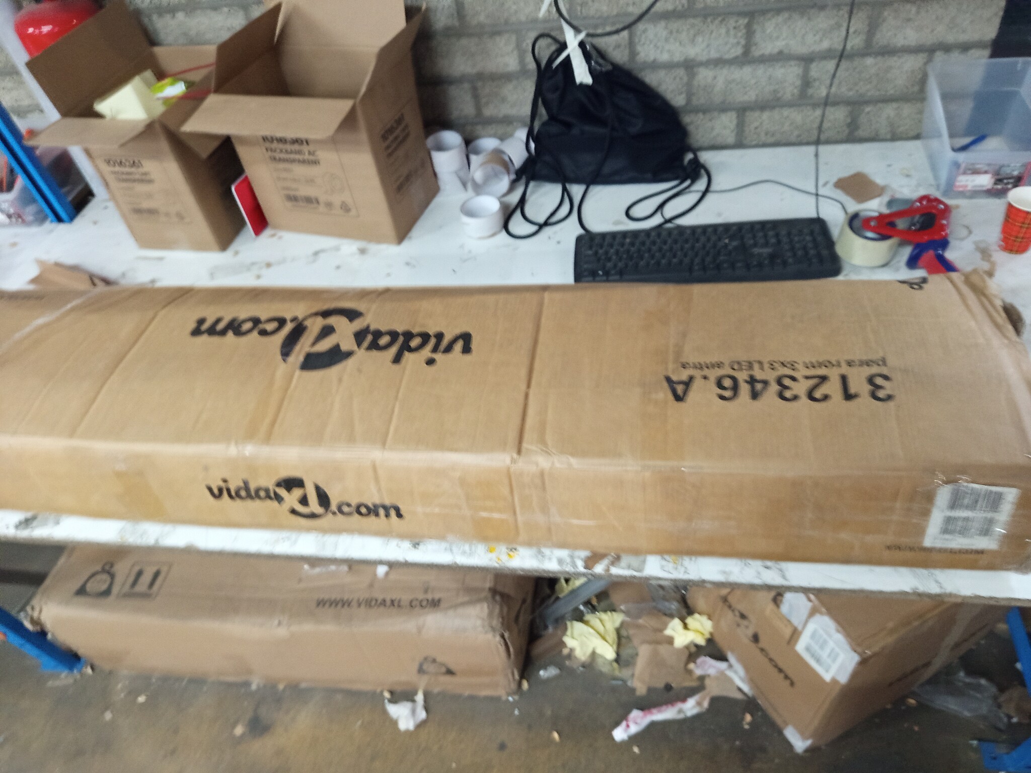 vidaXL Zweefparasol met LED 300cm Antraciet - 59% Korting!