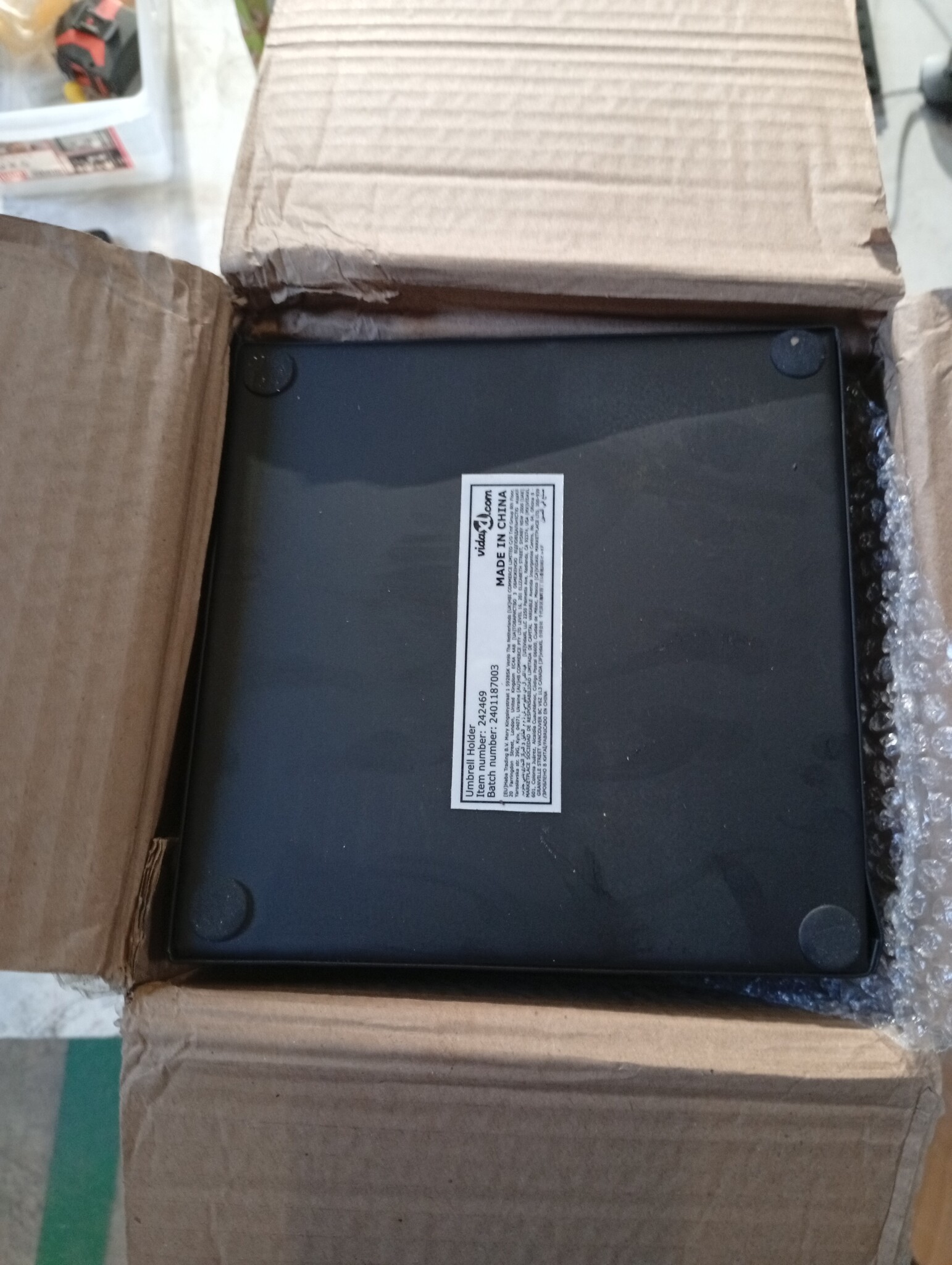 VidaXL Paraplustandaard Zwart (48,5 cm) - 55% Korting!