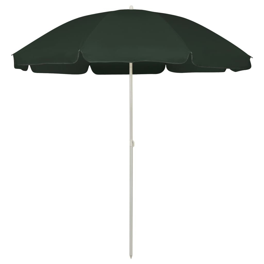 VidaXL Strandparasol 240cm Groen - 65% Korting!  Zo Goed Als Nieuw!
