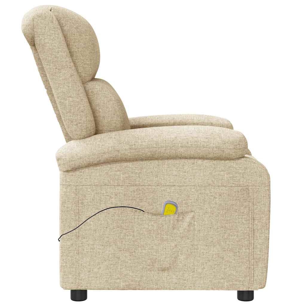 vidaXL Massagestoel Crème - 40% Korting! Comfortabele Relaxfauteuil