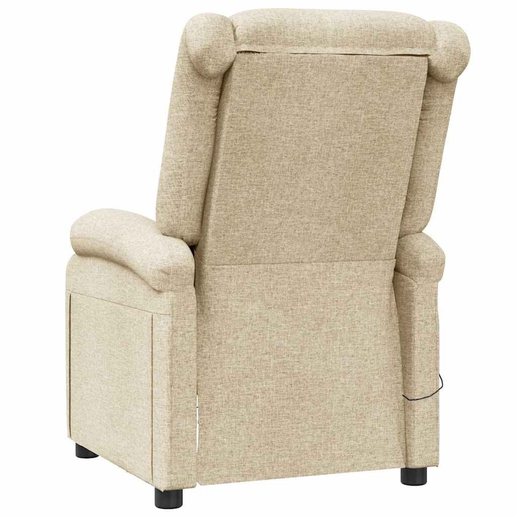 vidaXL Massagestoel Crème - 40% Korting! Comfortabele Relaxfauteuil