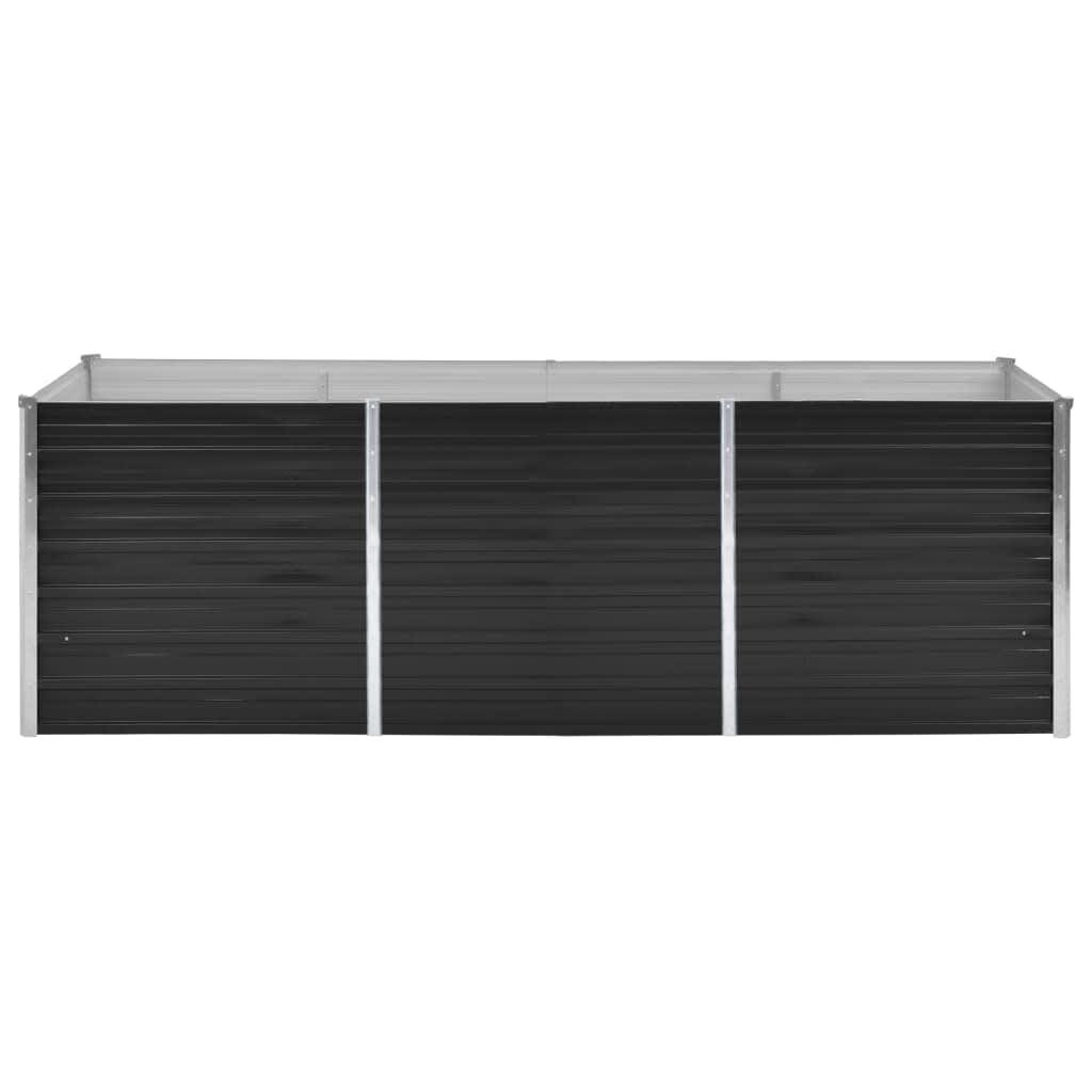 vidaXL Verhoogde Plantenbak 240x80x77cm Staal Antraciet - 55% Korting!