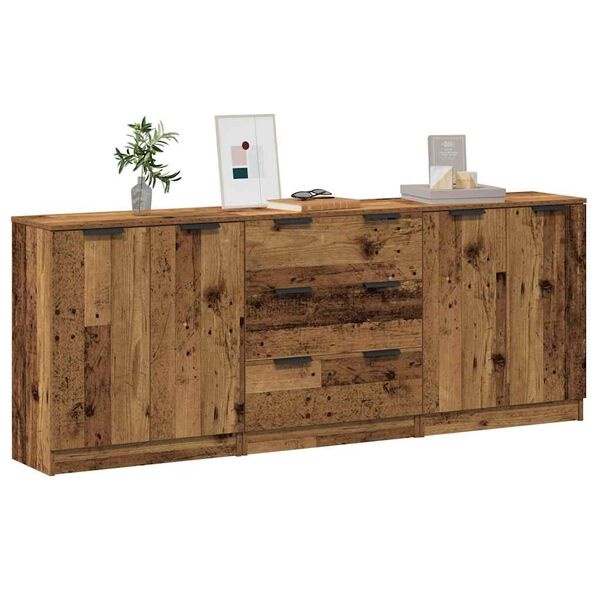 VidaXL Dressoir Oud Houtkleurig Bewerkt Hout - 81% Korting!